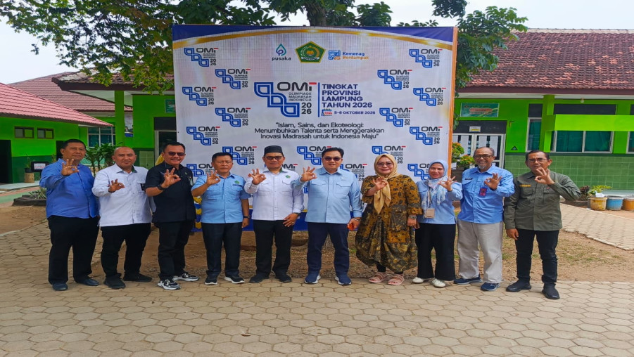 Kakanwil Kemenag Lampung Tinjau Pelaksanaan OMI 2026 di MTsN 2 Bandar Lampung