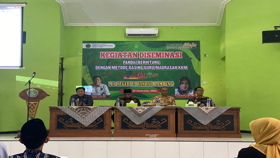 MTs Negeri 2 Bandar Lampung Adakan Kegiatan Desiminasi Pandai Berhitung dengan Metode GASING 