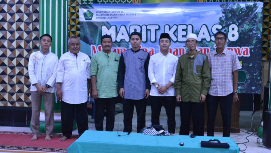 Kelas VIII Unggul, Khusus dan Asrama Gelar Kegiatan Mabit di Area MTs Negeri 2 Bandar Lampung 